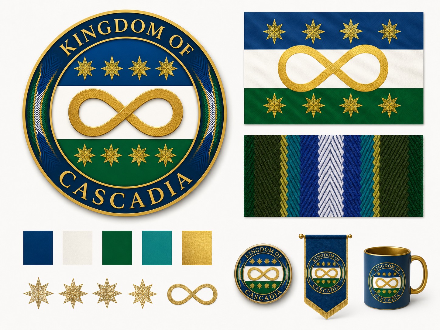 Kingdom of Cascadia full brand board